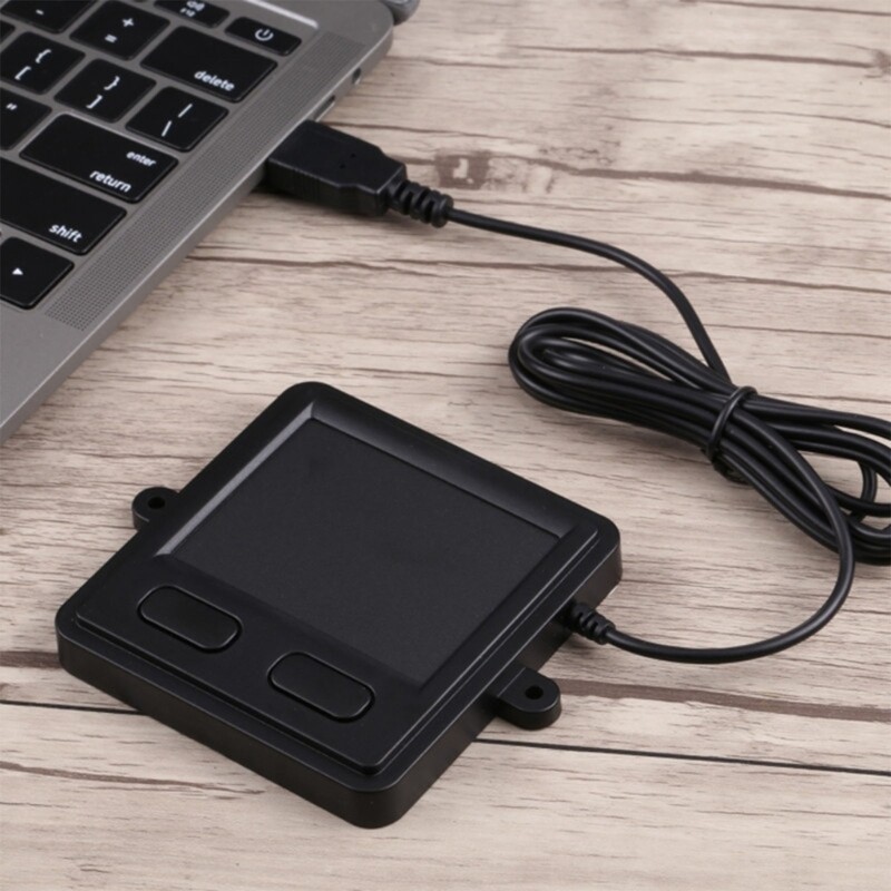 Black Small USB Touchpad, Portable Trackpad for Laptop and Desktop User