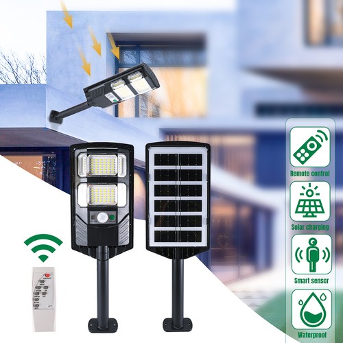 500W Commercial Solar Street Light LED Lamp Outdoor Area Motion Sensor Wall Lamp - Picture 43 of 62