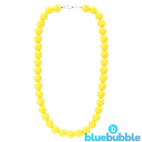 bluebubble BUBBLEGUM BEAD Collana 27 Colori Funky Candy Ball Boho Retro anni 80 anni '90 - Foto 10 di 34