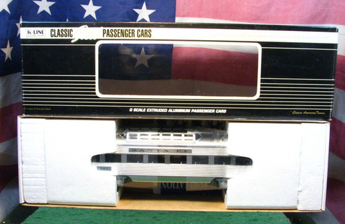 K-Line K4630-10503 Santa Fe "Super Chief" Pleasure Dome 15" Aluminium Passagier | Zustand: Used