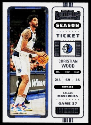 2022-23 Panini Contenders #51 Christian Wood Dallas Mavericks