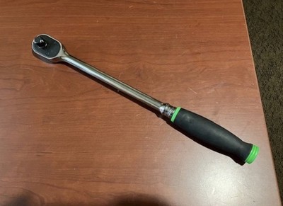 Snap On 1/2'' Drive Long Handle Ratchet SHL80A  Green Soft Grip