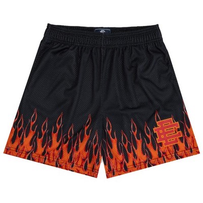 Eric Emanuel Flame Black/Orange Shorts | eBay