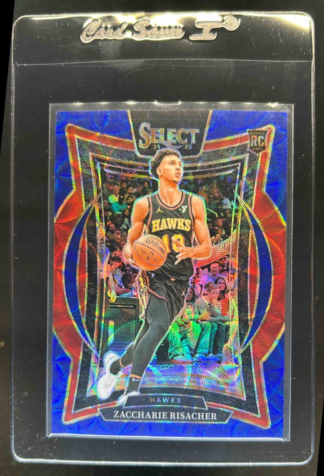 2024-25 Select Zaccharie Risacher Concourse RC Blue Scope Prizm #138/249 Hawks