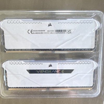 Corsair Vengeance RGB Pro 32GB (2 x 16GB) DDR4 DRAM 3600MHz C18 Memory Kit White