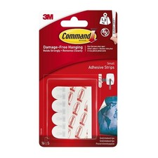 Command 17022UKN Small Adhesive and Refill Strips 1.3kg 16pkOne Size One Colour 0.59 per strip