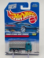 Hot Wheels - Ford Stake Bed Truck - Teal