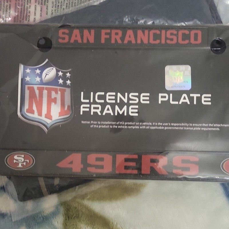 San Francisco 49ers NFL License Plate Frame for San Francisco 49ers Fans