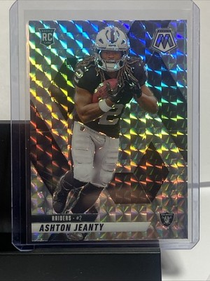 2025 Panini Mosaic Ashton Jeanty Silver Mosaic Prizm RC #345