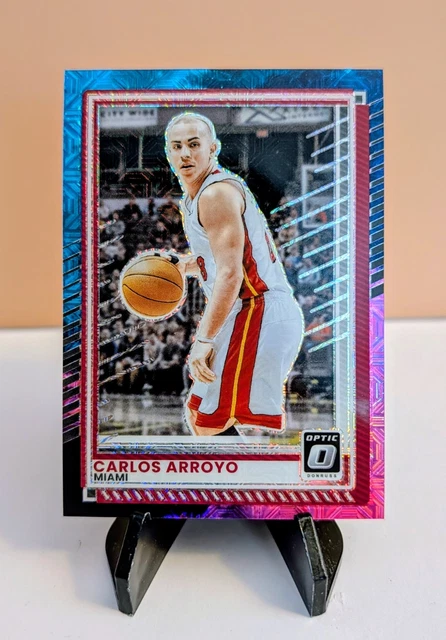 Carlos Arroyo #42 Optic Prizm Nebula True One Of One 2025-26 Donruss Heat # 1/1