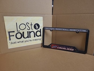 NBA Cleveland Cavaliers Black Plastic License Plate Frame New Old Stock SEE PICS