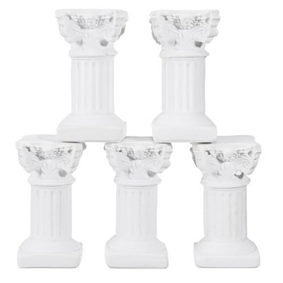  5 Stück römische Säulenstatuen für drinnen und draußen, Ornament,