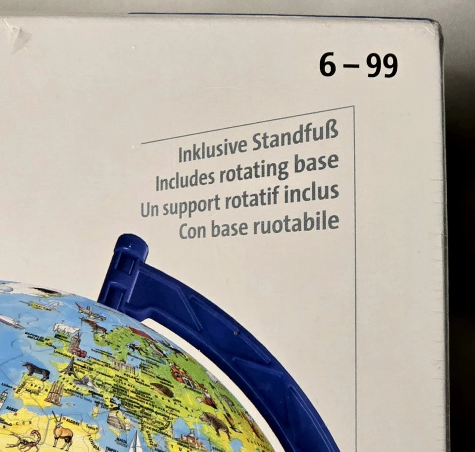 2020 Ravensburger 3D World Globe Puzzle w/ Rotating Base 3-D Map Puzzles  - Image 2 of 4
