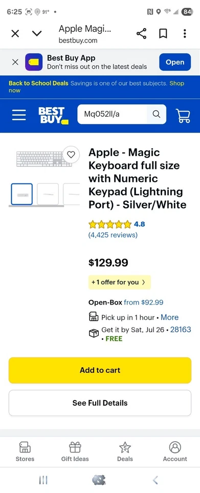 Apple Magic Keyboard White US English Layout New In Box - Image 2 of 4
