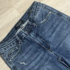 Judy Blue Skinny Jeans Womens 7/28 Blue Medium Wash Distressed Raw Hem Stretch