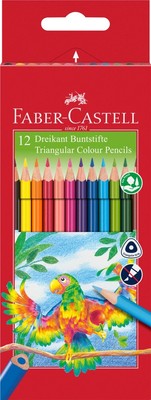 FABER CASTEL BUNTSTIFTE DREIKANT 12 STÜCK NEU OVP
