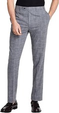 Calvin Klein Mens Slim Fit Plaid Dress Pants Gray 40 X 30 NEW $95 JMROPJSY0870