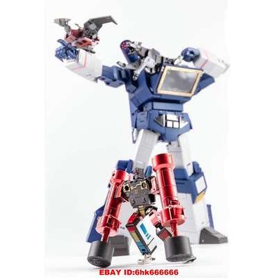 #ad #ad New Transforms RP 46 Soundwave amp; 3 tapes set Robot Figure Toy In Stock 25CM $108.38
