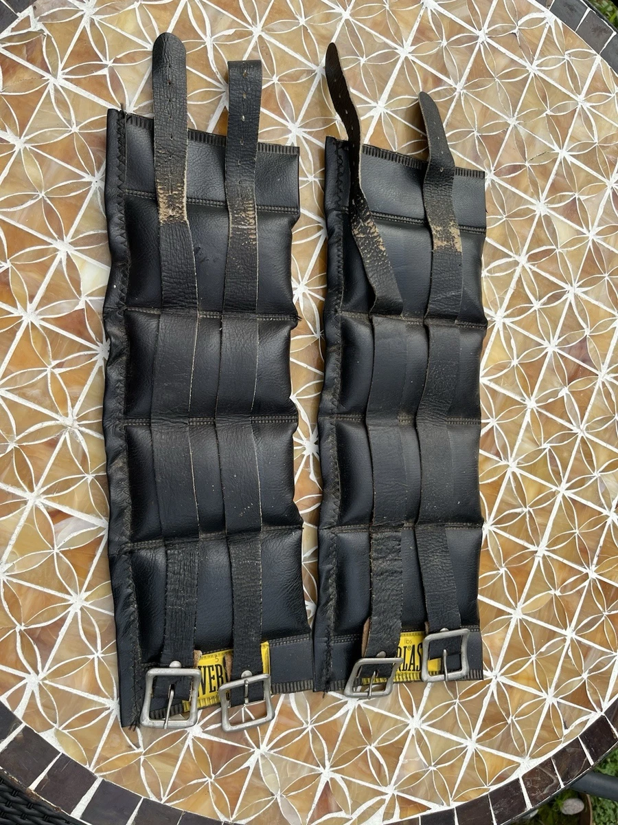Lests Poignets/Chevilles Everlast Vintage - 2.5 Lbs - Cuir - Fabriqué USA