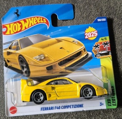 Hot Wheels Ferrari F40 Competizione Gelb  198/250 2025 4/5 HW Exotics