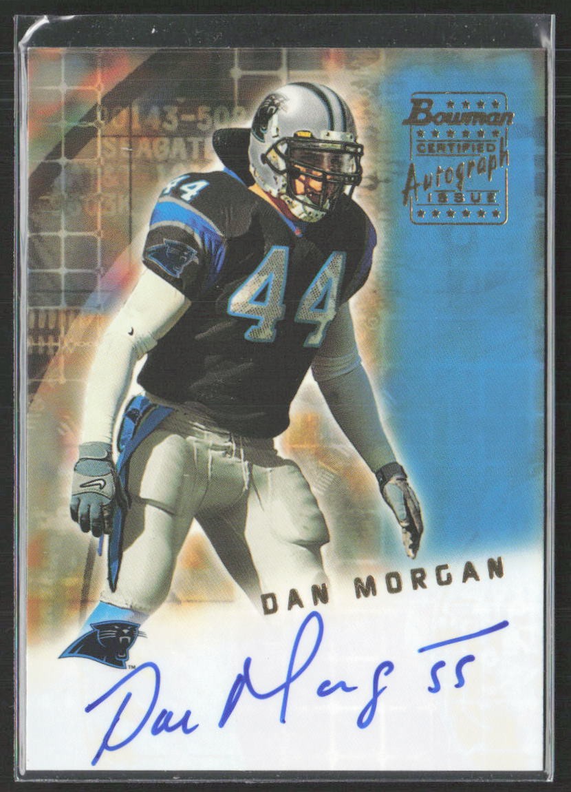 Dan Morgan Bowman Certified Autograph Blue #BADM Certified Autograph