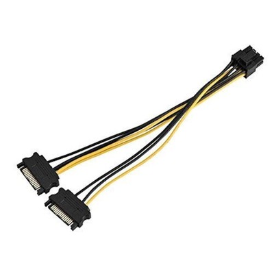 SATA Data Cable & 15 Pin Power Splitter Cable - High-Speed Data Transfer, Com...