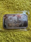 PROSPECTOR WITH DONKEY SILVER 1 OZ 999 FINE ART BAR