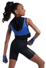 Dance Pre-Owned Costume Hoodie Weissman 15473 Medium Child Royal Blue Hip Hop