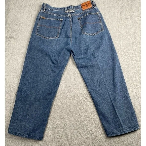 Pepe Jeans Mens size 34 blue baggy hip hop grunge style jeans wide leg VINTAGE - Image 2 of 4