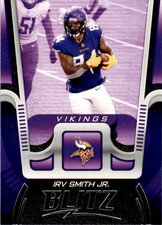 2021 Panini Playbook Blitz #BTZ-ISM Irv Smith Jr. Minnesota Vikings Football NFL