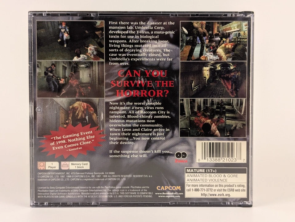 Resident Evil 2 (Sony PlayStation 1, PS1, 1998) ➡️CIB Complete w/ Reg - Tested🔥 - Image 2 of 4