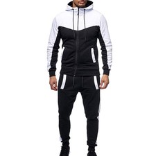 Royal Track Suits for Men Set Full Zip Sweatsuit Outdoor Jogging Men Tracksui...