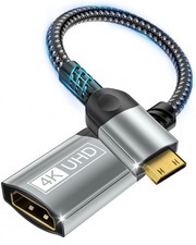 Mini HDMI to HDMI Adapter 4K 60Hz 1440p Male to Female Video Audio Cord Lead