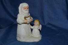 Homco Father Christmas and Angel 8875 Santa St Nicholas Home Interiors & Gifts