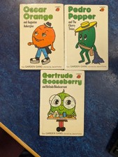 3x Ladybird Garden Gang Books Jayne Fisher - 1978/9, incl. 1st Ed. Oscar Orange