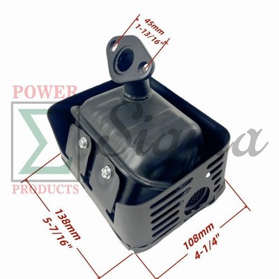 Exhaust Muffler For Harbor Freight Predator 6.5 HP 212cc Chipper
