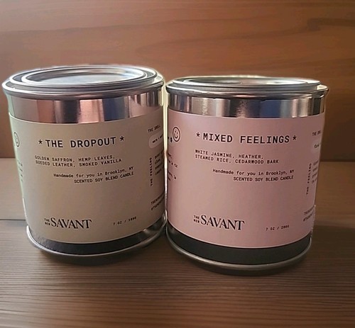 The New Savant Candle Bundle of 2, The Dropout & Mixed Feelings☆READ DESCRIPTION