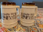 Set of 2  Vintage Atlantic City Casino Gambling Shot Glass Mug Steins 4 inch — photo 1