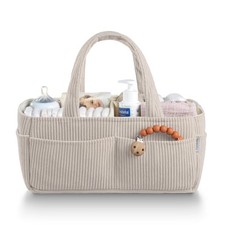 Baby Diaper Caddy Organizer for Changing Table   Stylish Nursery Storage Bask...