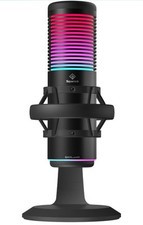 Squarock TX1 RGB Gaming, Streaming, Podcast USB Boom Microphone - Condenser Mic