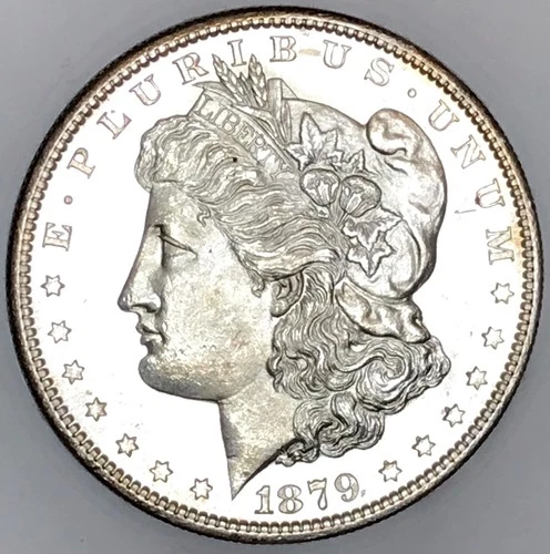 1879 S MORGAN DOLLAR! GEM BU+++! PROOF LIKE! GORGEOUS! STUNNING! WOW! NR #S1107