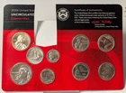 1776 - 2026 P & D Uncirculated Mint Set - 18 Coins - Dual Date - NO CENTS