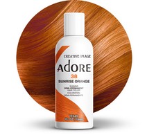 Adore Semi Permanent Hair Dye Sunsine Orange Vegan 4 Fl Oz Long Lasting Color