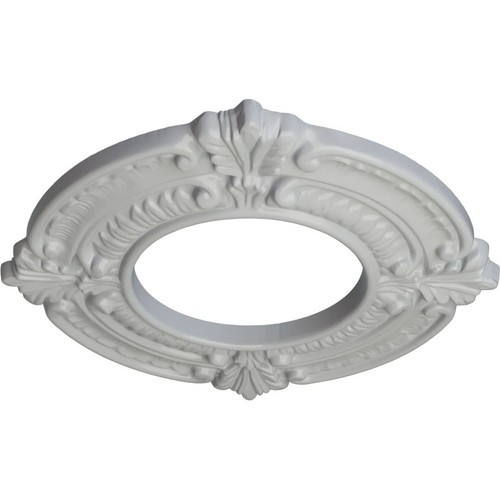 CM09BNFRF Benson Ceiling Medallion, 9"OD x 4 1/8"ID x 5/8"P, Hand-Painted Frost - 第 2/5 張圖片