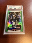 2014 Topps Chrome Blue Jersey-Green Refractor #62 Tom Brady. PSA 8