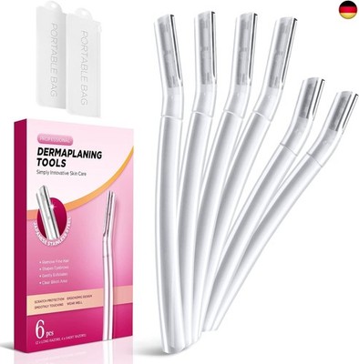 Dermaplane-Rasierer für das Gesicht von Frauen, (6 Stück) Professionelles D