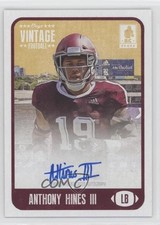 2021 Onyx Vintage Auto Blue Ink /400 Anthony Hines III #FAAH Auto 0cv
