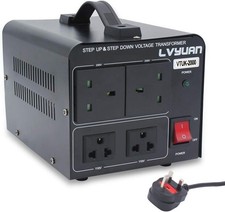 2000W Voltage Transformer LVYUAN  220V/110V Step Up & Step Down Converter UK/US