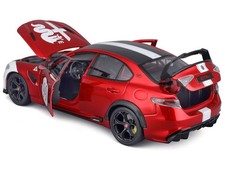 Alfa Romeo Giulia GTAm #99 Red Metallic with Black Top and White Graphics 1/18 D