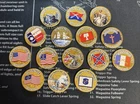15 Colorized Wartime Kennedy Half Dollar Gold Plated 50c